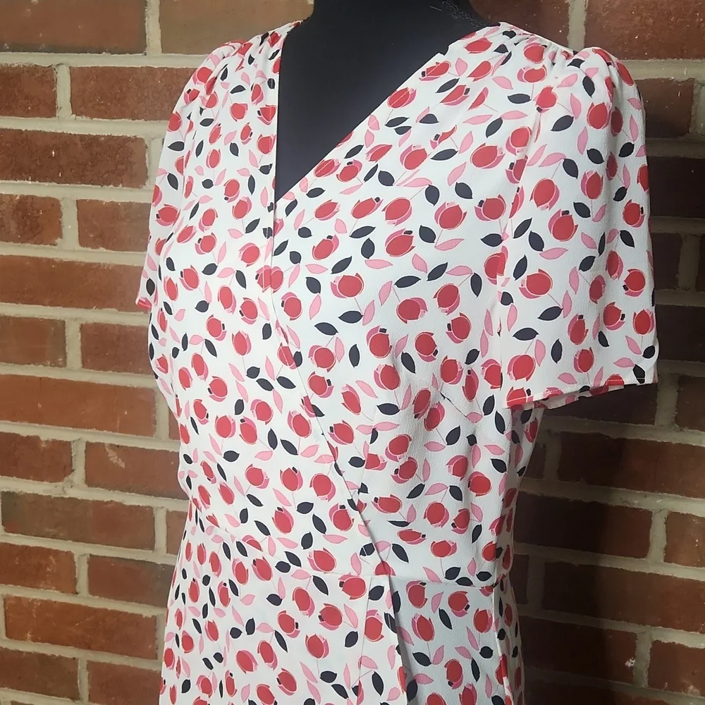 Talbots Patterned Midi Dress, Size 4 - Picture 2 of 6
